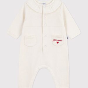 Petit Bateau - Tutina con colletto in maglia 1m