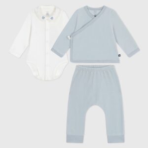 Petit Bateau - Set 3 Pezzi Ciniglia 3m