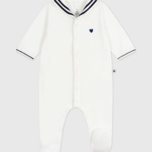 Petit Bateau - Pigiama con collo alla marinara in ciniglia 3m