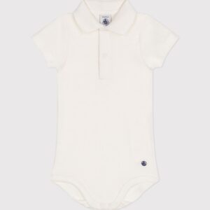 Petit Bateau - Body con colletto polo 6m