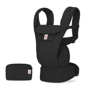 Ergobaby - Marsupio Omni Deluxe - SOFT COTTON TOUCH, ONYX BLACK