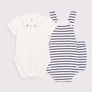 Petit bateau - Set 2 pezzi in cotone a righe 1m