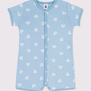 Petit bateau - combicourt con cuoricini