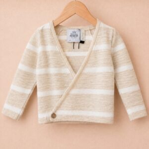 Piccoli Principi - Cardigan incrociatino cotone e lino