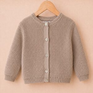 Piccoli Principi - Cardigan maglia inglese in eucalipto