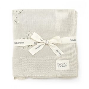 Babyshower- Copertina cotone star - beige