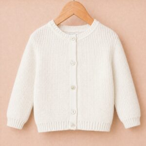 Piccoli Principi - Cardigan maglia inglese in eucalipto