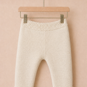 Piccoli Principi-Ghetta cashmere light panna