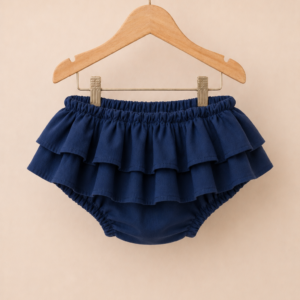 Piccoli Principi - BETTA coulottes rouches cotone blu