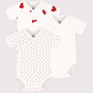 Petit Bateau - body kimono mc cuore - 3 mesi (fino a 60cm)