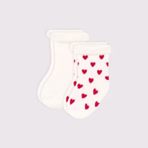 Petit Bateau - Set di calzini cuori neonato