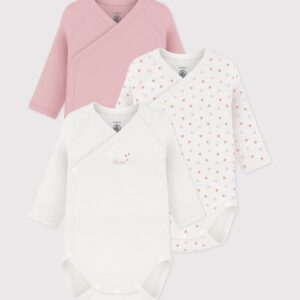 Petit Bateau - Body kimono ml cuori rosa