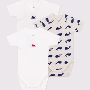 Petit Bateau-Body kimono MC balene