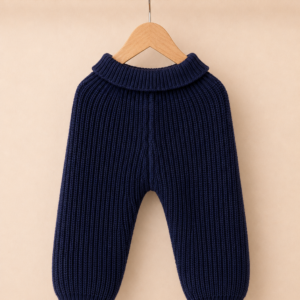 Piccoli Principi-Ghette in lana maglia inglese blu