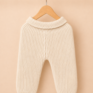 Piccoli Principi-Ghette lana maglia inglese panna