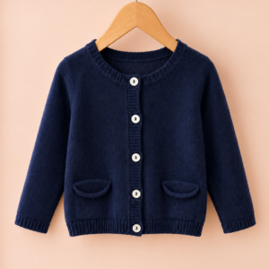 Piccoli Principi-Cardigan cashmere light blu