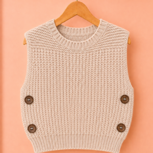 Piccoli Principi-Gilet lana maglia inglese corda
