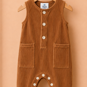 Piccoli Principi-JAEL salopette costa velluto cognac