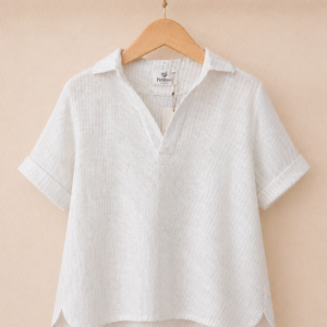 Piccoli Principi-MERLINO camicia millerighe beige