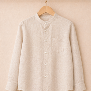 Piccoli Principi-NARUTO camicia coreana lino beige