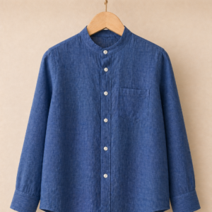Piccoli Principi-NARUTO camicia coreana lino blu