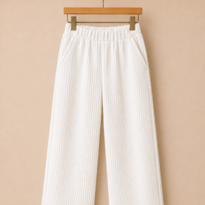Piccoli Principi-PASTELLO pantalone in velluto a coste avorio