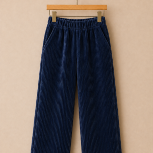 Piccoli Principi-PASTELLO pantalone in velluto a coste blu