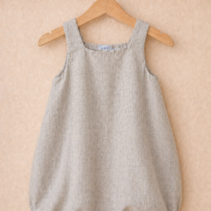 Piccoli Principi-PRADA abito lino beige