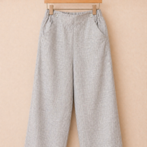 Piccoli Principi-PUCA pantalone in lino beige