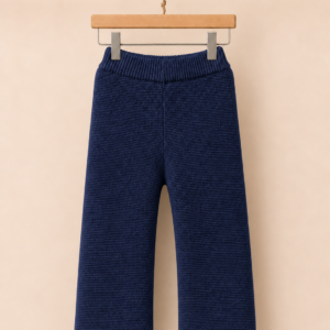 Piccoli Principi-LINKS pantalone a zampa in lana blu