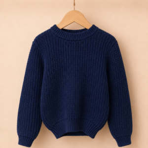 Piccoli Principi-PULL in lana maglia inglese blu
