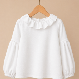 Piccoli Principi-ROSSELLA camicia cotone bianco
