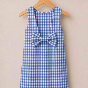 Piccoli Principi-TOLOSA abito vichy azzurro