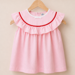 Piccoli Principi-VALERIA top cotone rosa