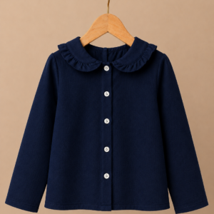 Piccoli Principi-VEVA camicia cotone blu