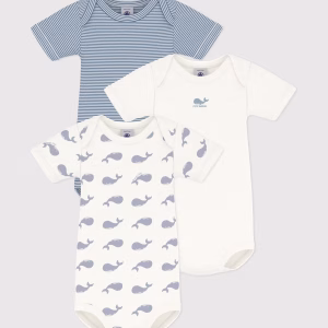 Petit Bateau- Body MC balena azzurra