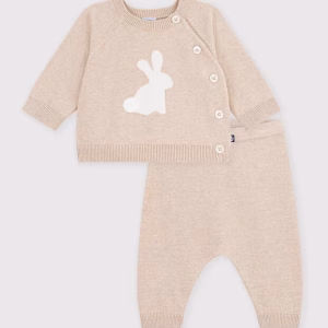 Petit Bateau- Ensamble 2 pz cashmere coniglio