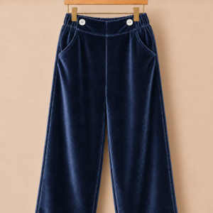 Piccoli Principi-PUCA pantalone in velluto blu